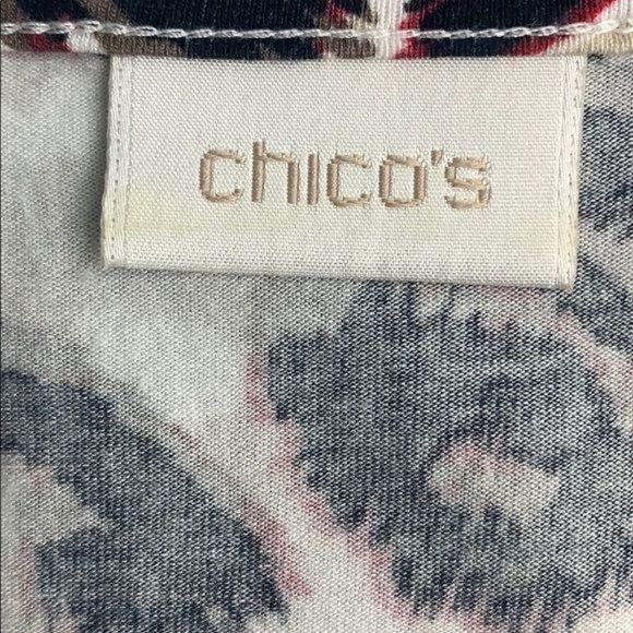 Chico’s Sequin Animal Print Hi/low Tank Size Small - Picture 6 of 8